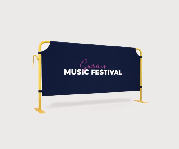 Barricade Covers, Custom Barricade Banner, Barricade Mesh Jacket